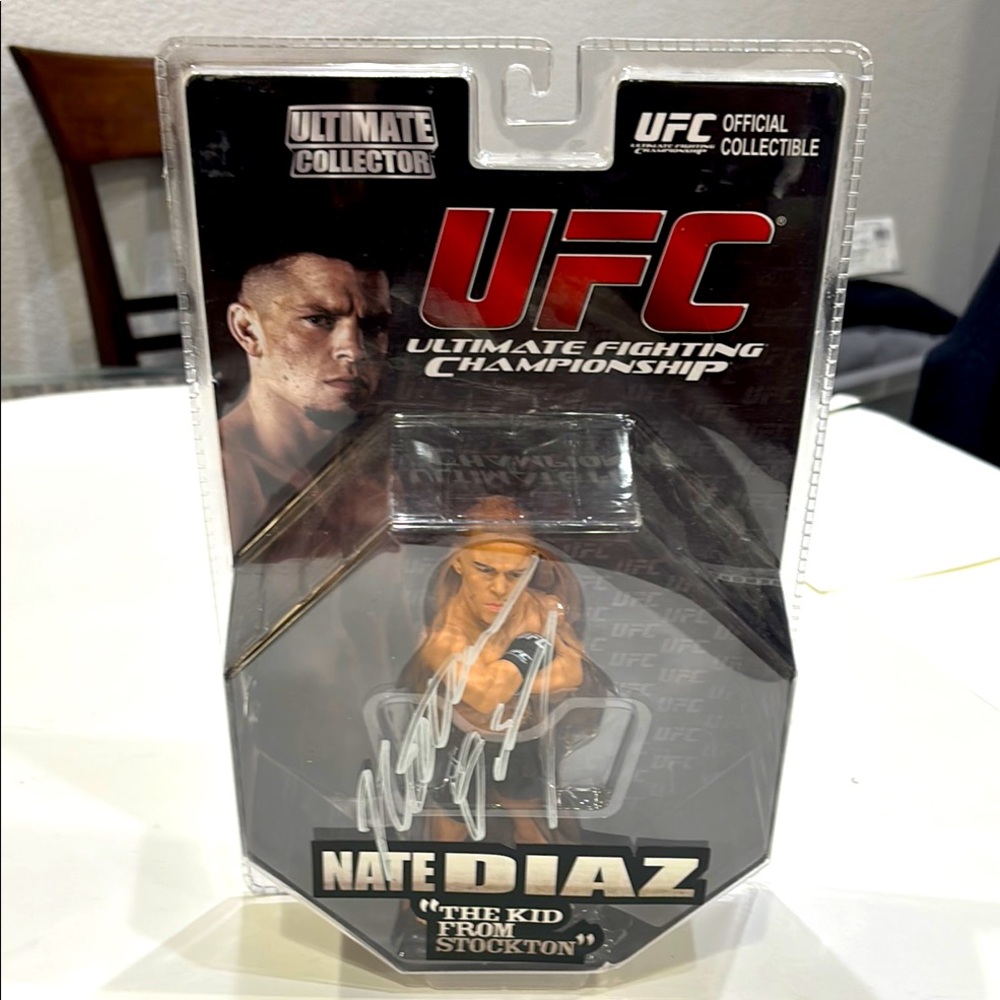 Autographed UFC Nate Diaz Ultimate Collector Figure